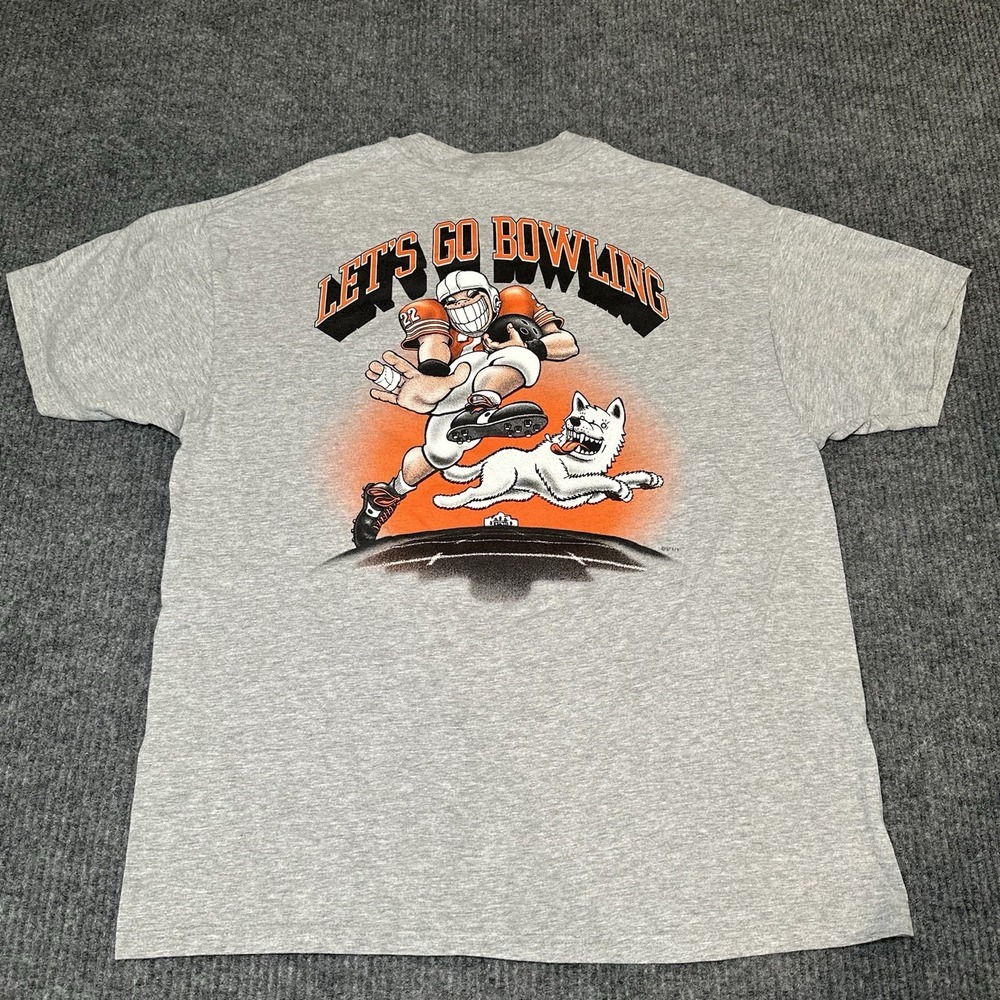 Vintage‎ 1997 Eskimo Joes Oklahoma State University "Let's Go Bowling" Size XL